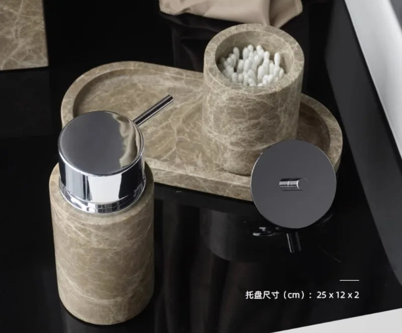 Nordic Marble Bathroom Set