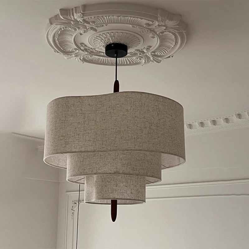 Wabi-Sabi Fabric Pendant Chandelier