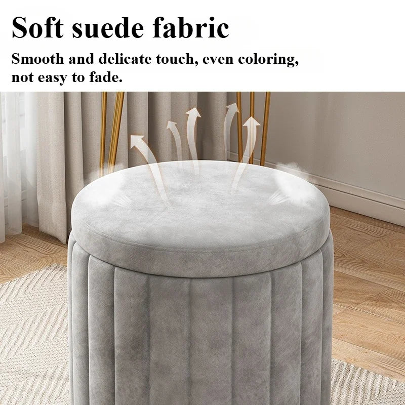 Wooden Vanity Stool