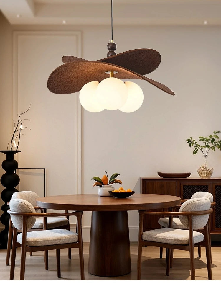 Wabi-Sabi Fabric Pendant Chandelier