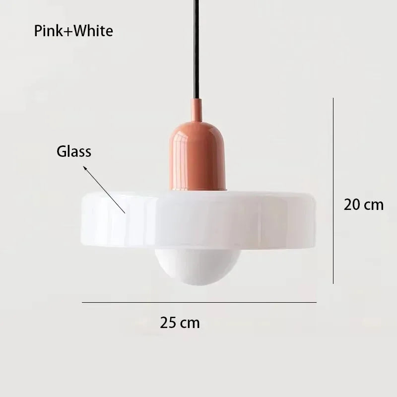 Retro Orange Glass Pendant Light