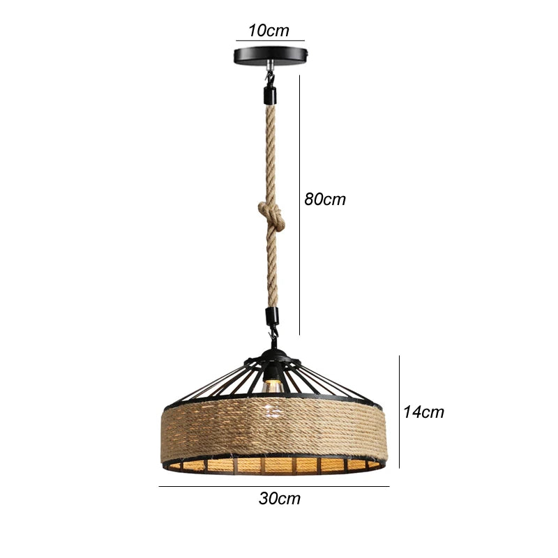 Rattan Pendant Chandelier