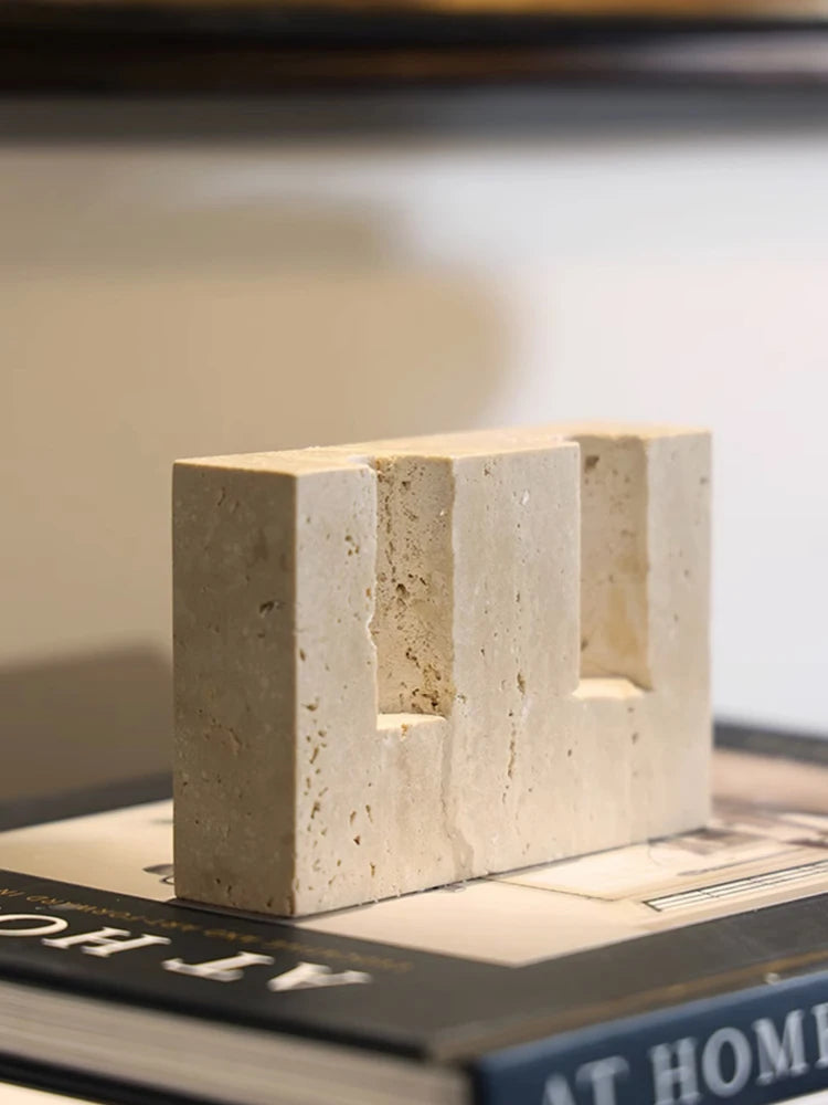 Marble Taper Candle Holder