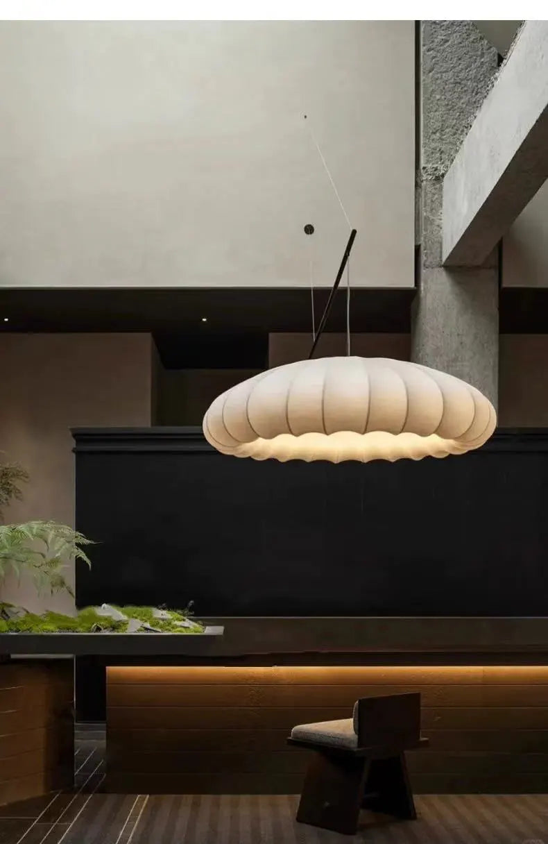 Wabi-Sabi Fabric Pendant Chandelier