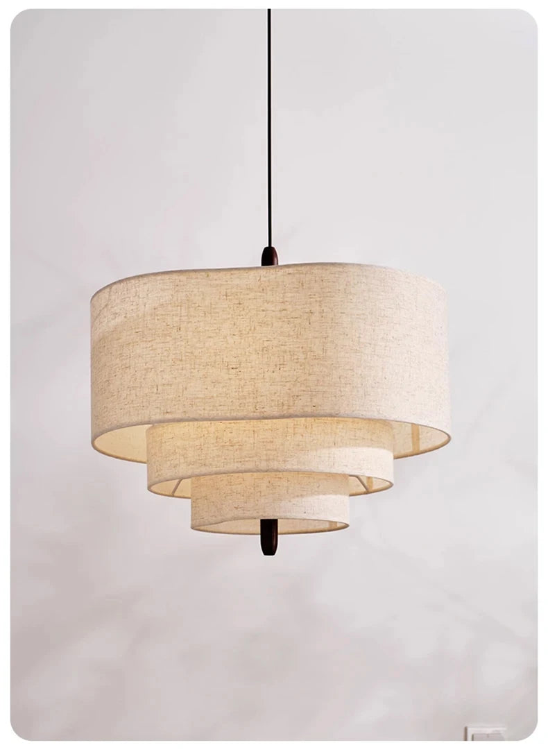 Wabi-Sabi Fabric Pendant Chandelier