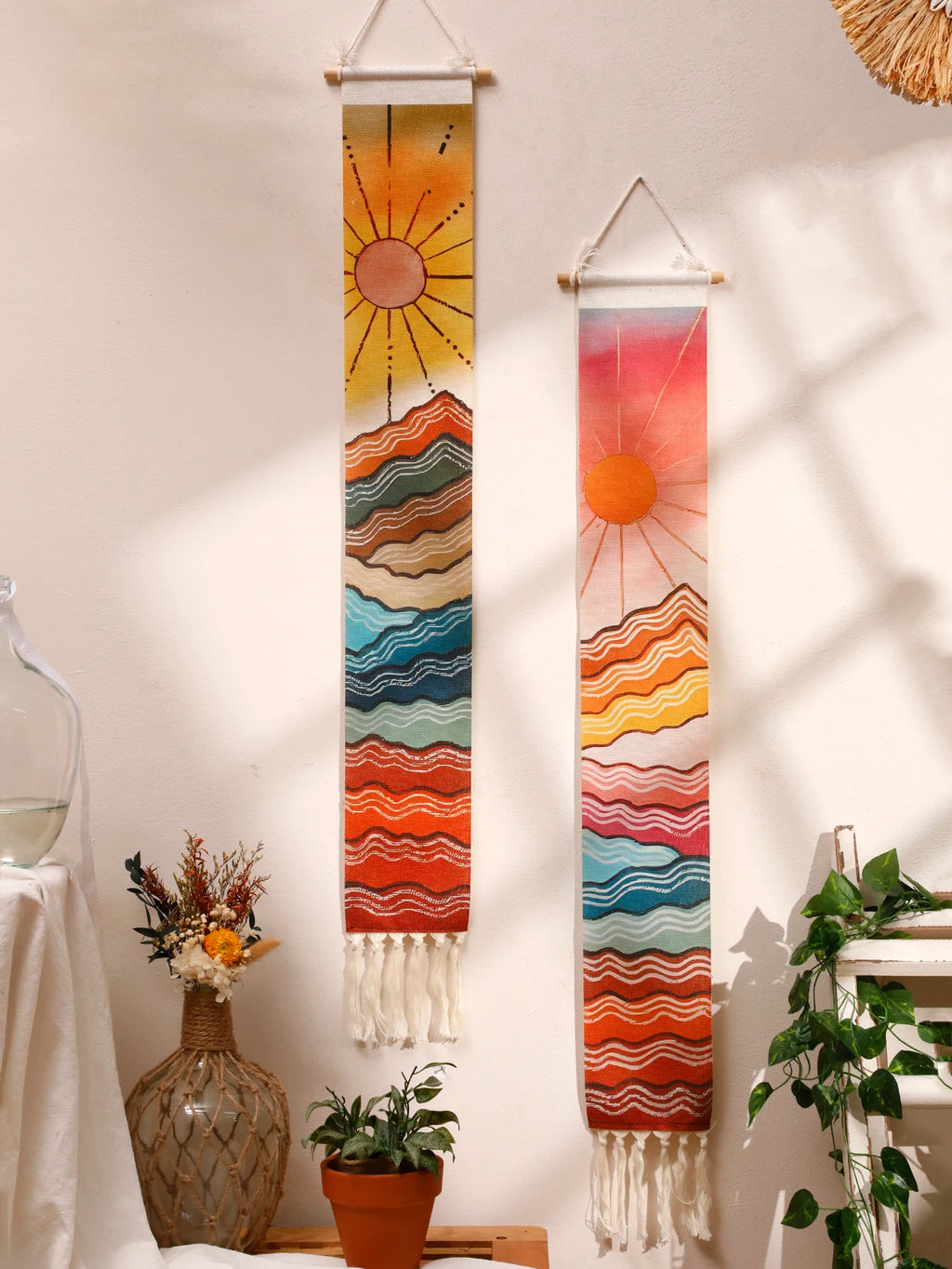 Sunset Macrame Tapestry
