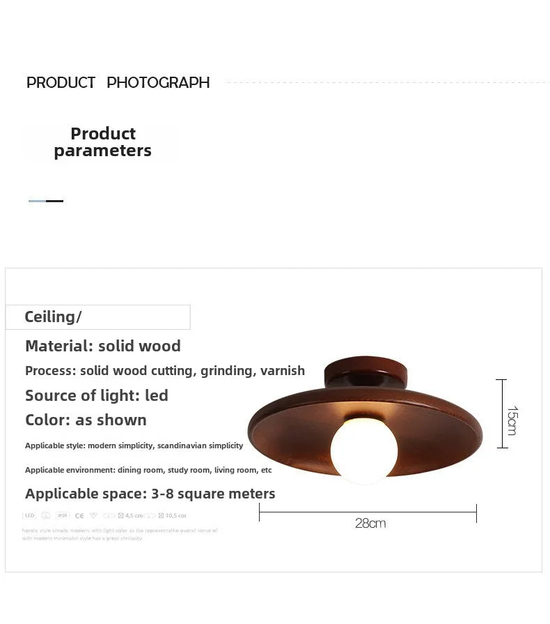 Japanese Bamboo Ceiling Light