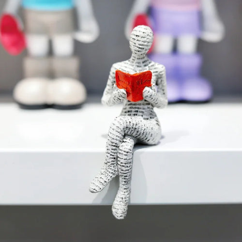 Abstract Reading Figurine