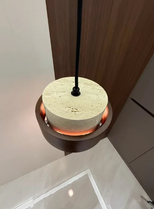 Wabi-Sabi Stone Pendant Lamp