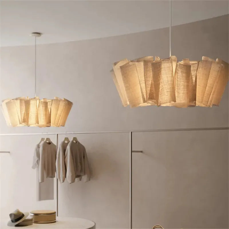 Wabi-Sabi Fabric Pendant Lamp
