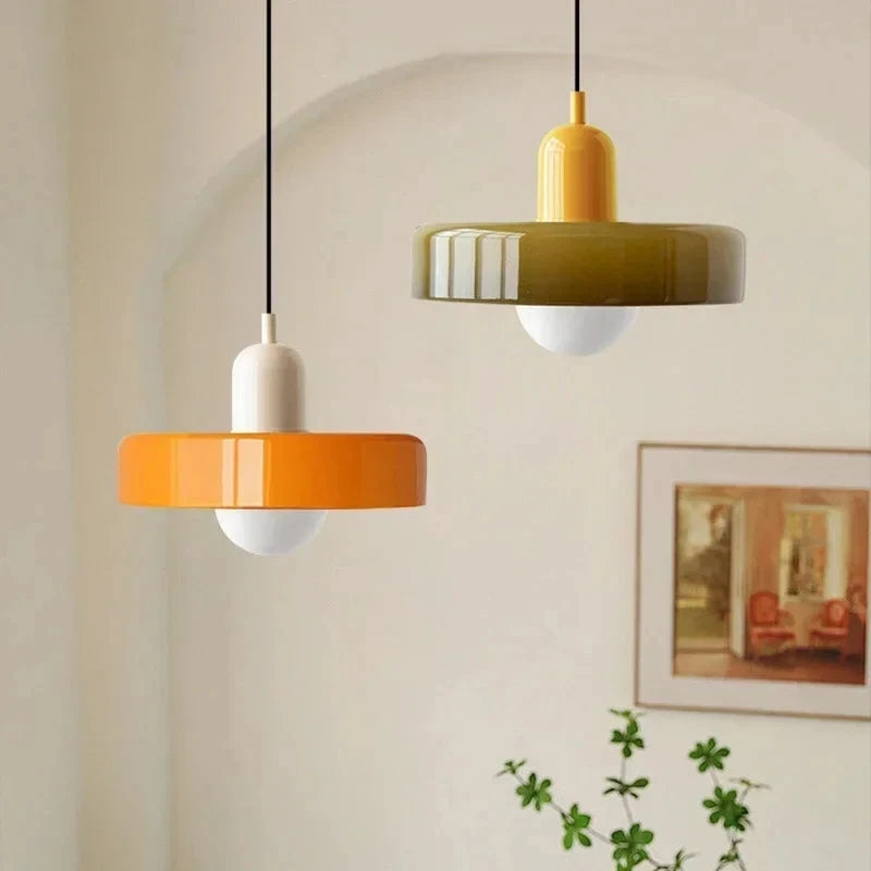 Bauhaus Glass Chandelier