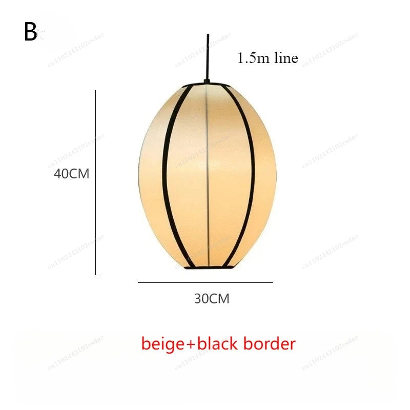 Wabi-Sabi Fabric Pendant Chandelier