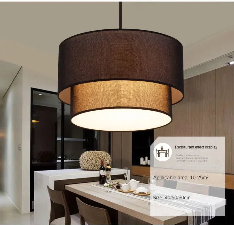 Minimalist Fabric Pendant Lamp