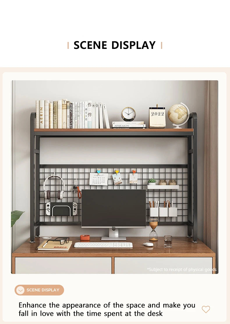Wood Grid Bookshelf