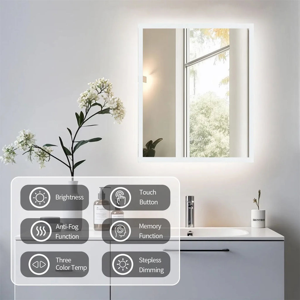 Anti-Fog LED Bathroom Mirror