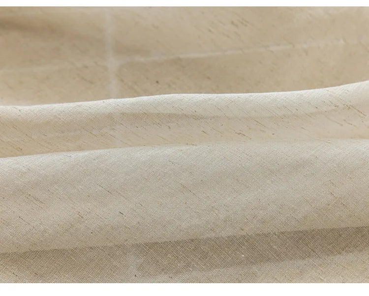 Modern Cotton-Linen Sheer Curtain