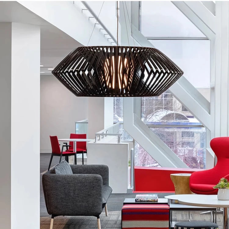 Wabi-Sabi Rattan Pendant Chandelier