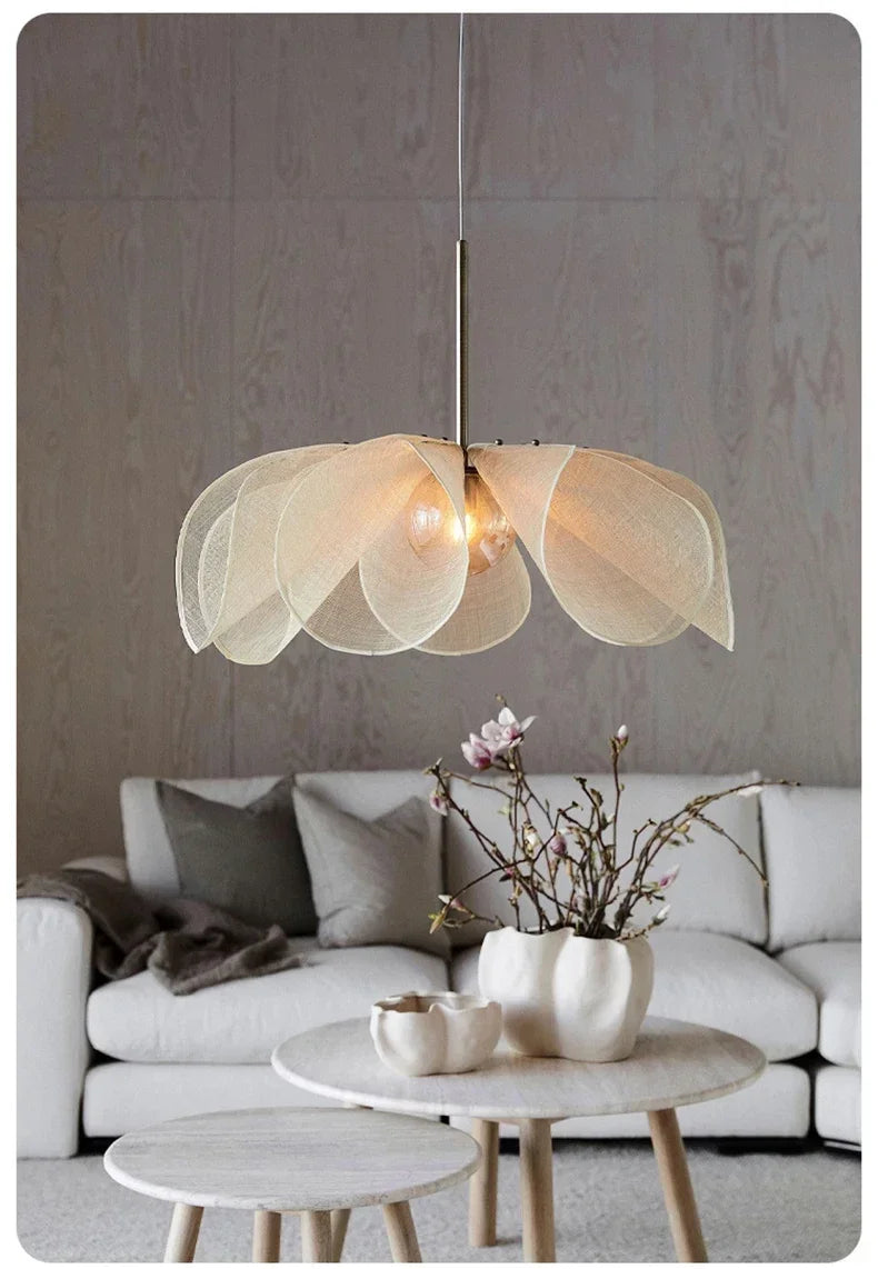 Wabi-Sabi Hemp Rope Arc Pendant Lamp