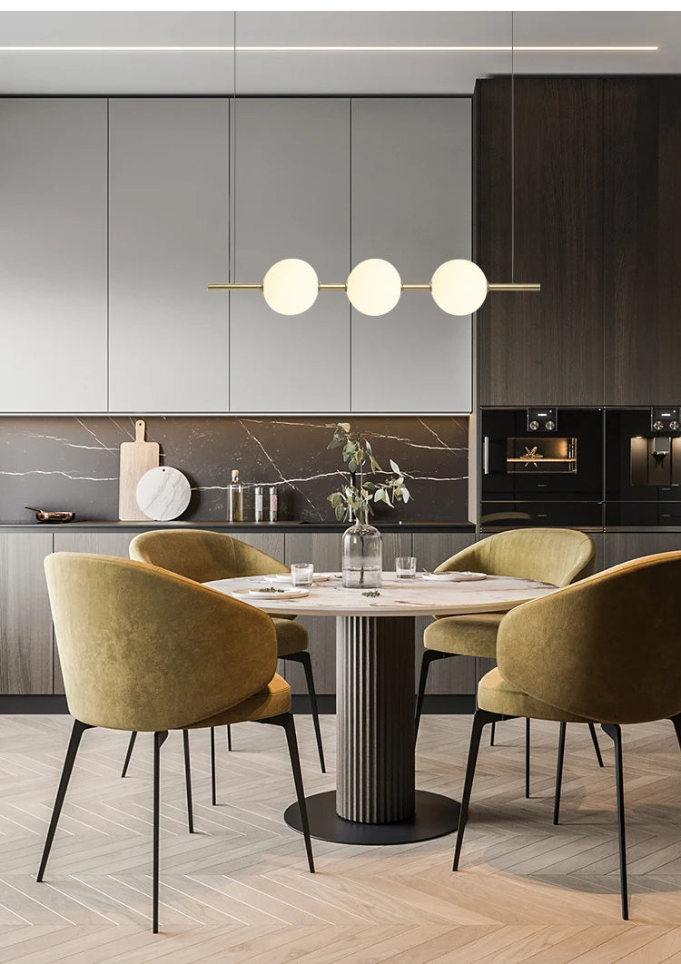 Minimalist Cement Linear Pendant Light