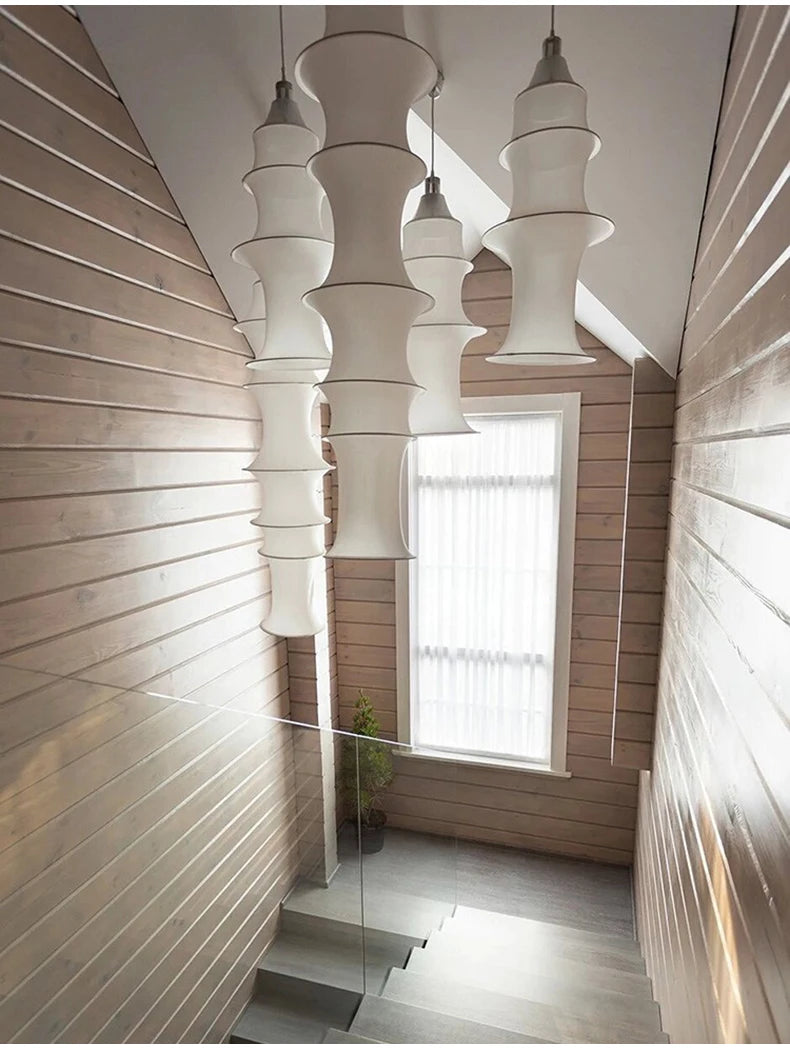 Wabi-Sabi Fabric Pendant Chandelier