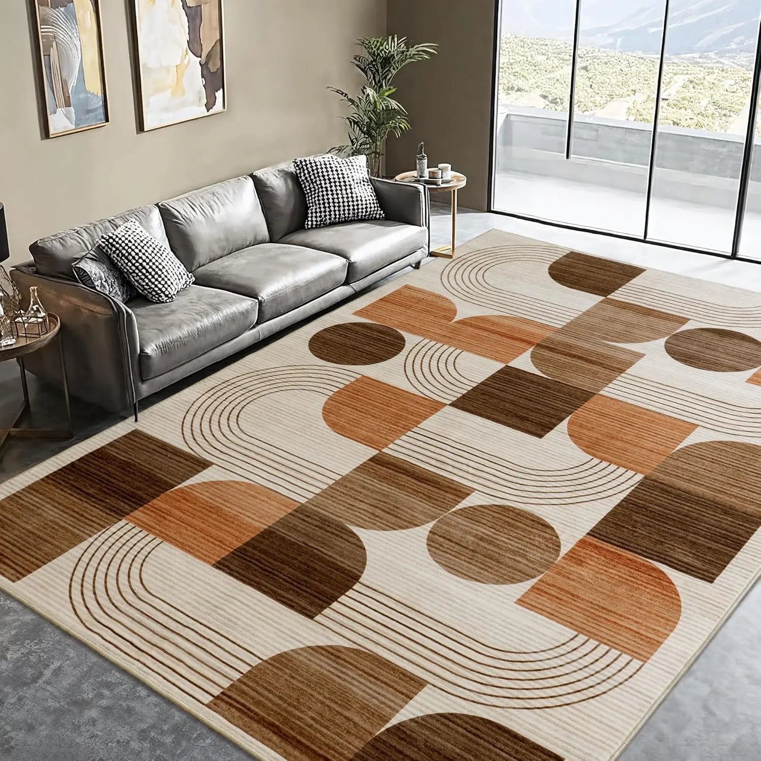 Abstract Geometric Area Rug