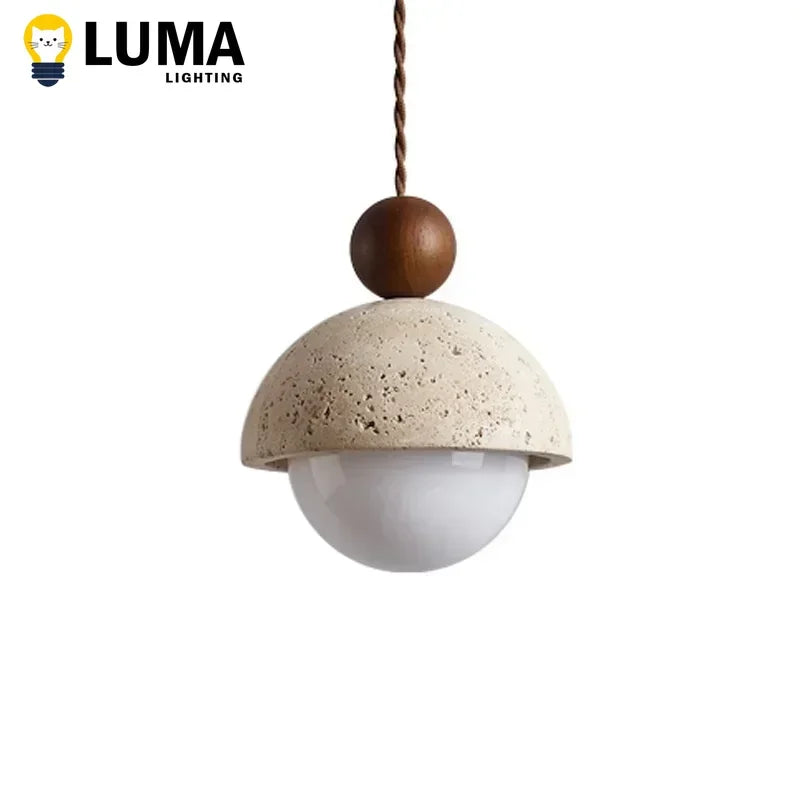 Wabi-Sabi Stone Pendant Chandelier