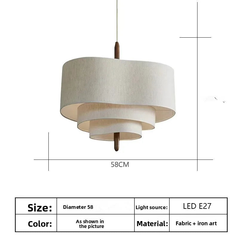 Wabi-Sabi Fabric Pendant Chandelier