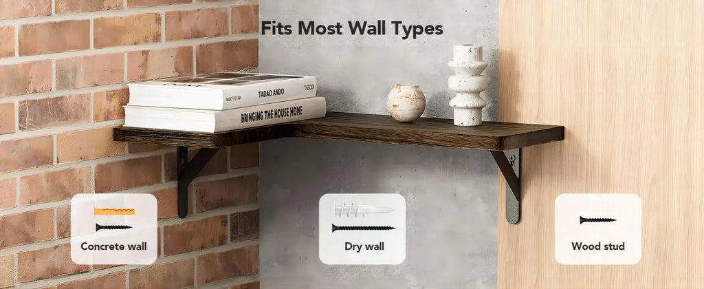 Floating Corner Wall Shelf