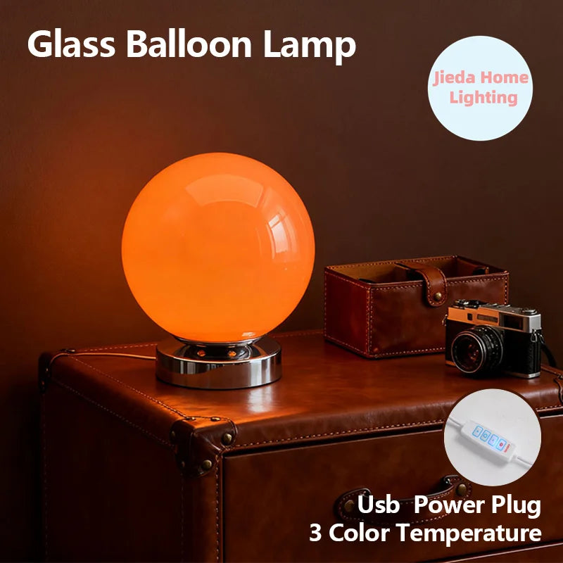 Art Glass Bedside Lamp