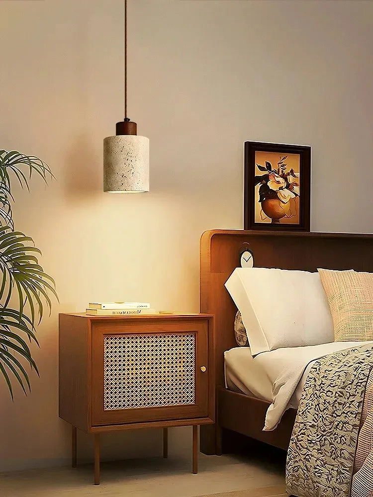 Japanese Wooden Pendant Lamp