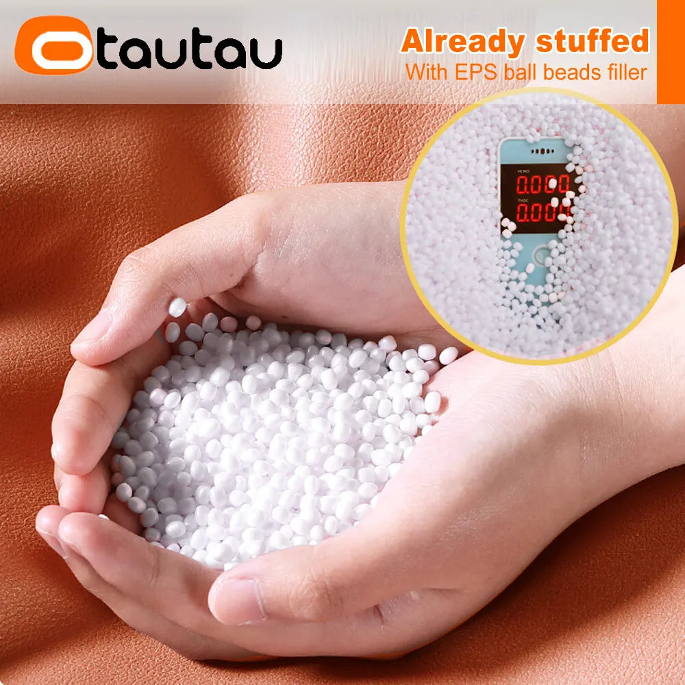 Round Storage Pouf