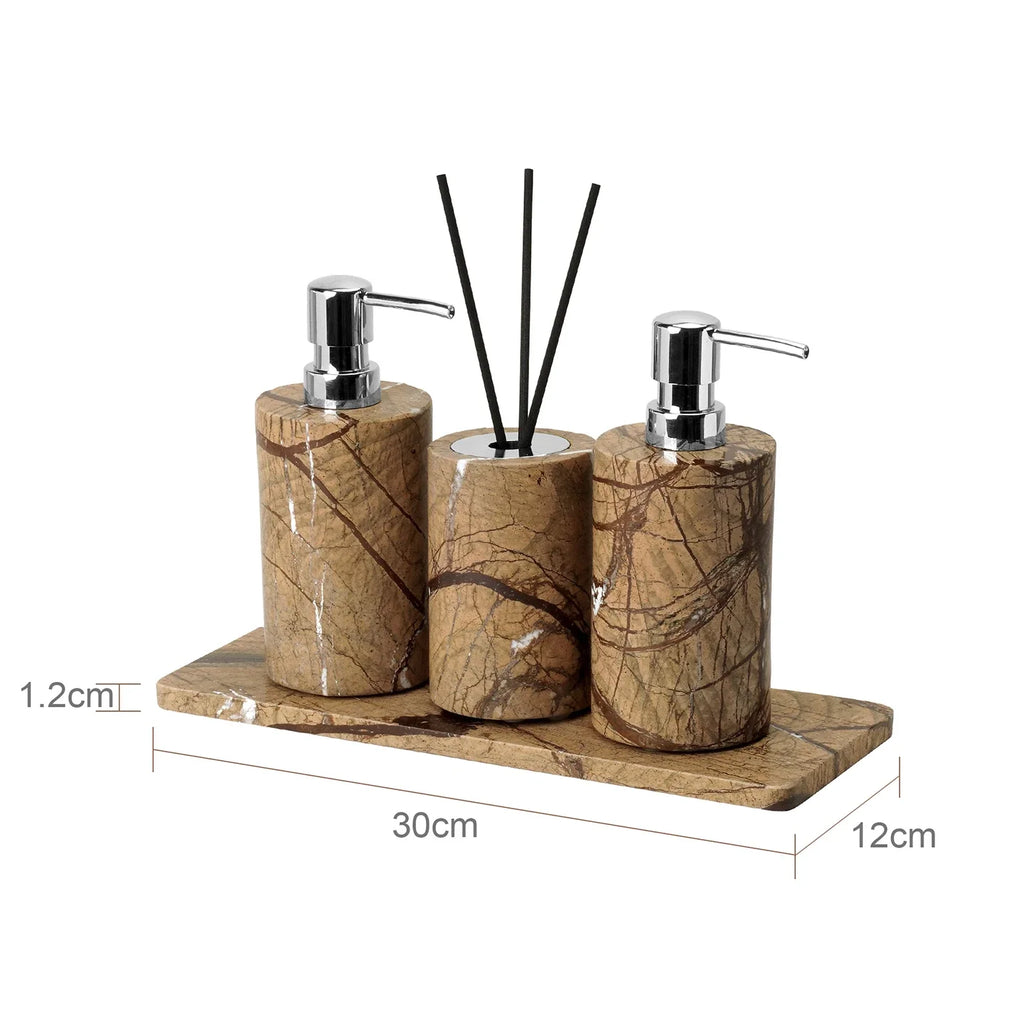 Rainforest Brown Marble Set