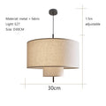 Wabi-Sabi Fabric Pendant Chandelier
