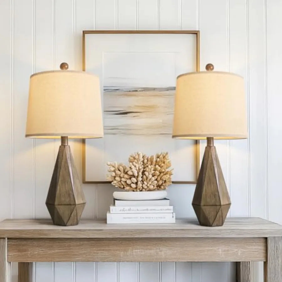Farmhouse Table Lamp, Set of 2