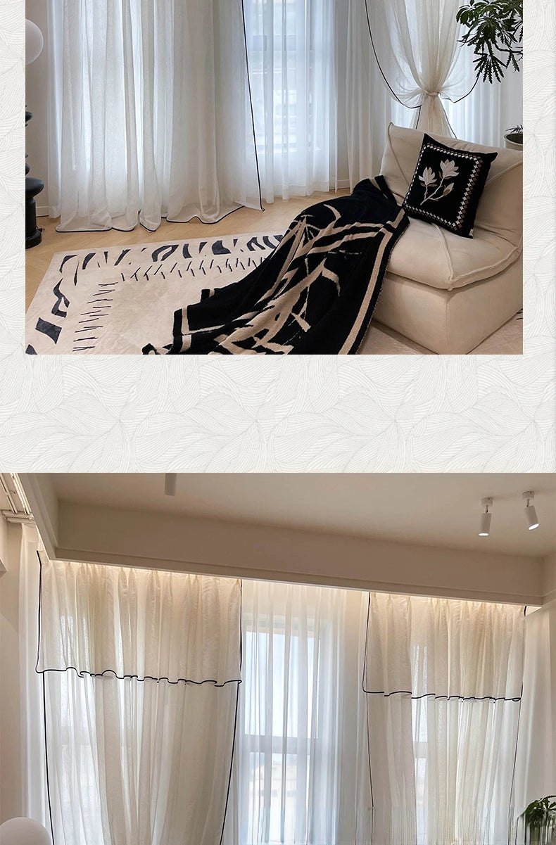 Vintage Tulle Blackout Curtains
