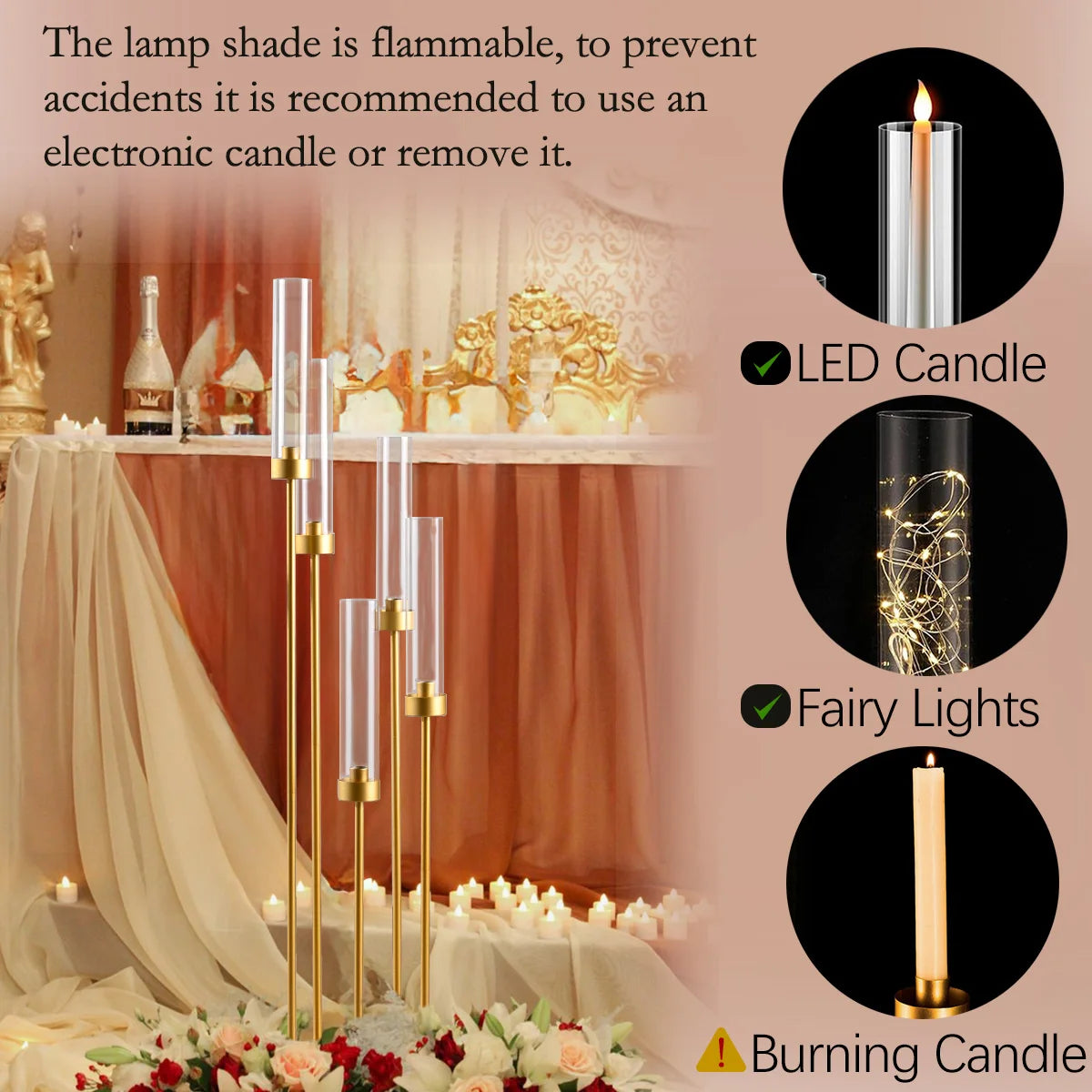 Gold Floor Candelabra