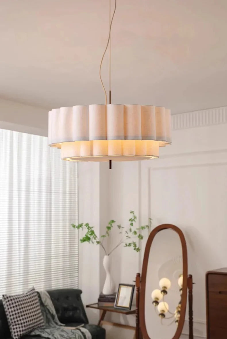 Wabi-Sabi Fabric Pendant Lamp