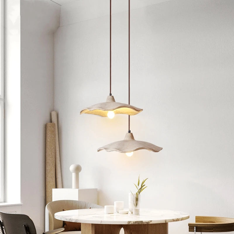 Wabi-Sabi Wood Pendant Chandelier