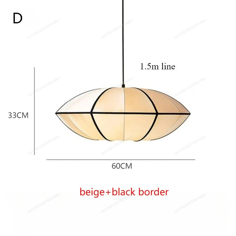 Wabi-Sabi Fabric Pendant Chandelier