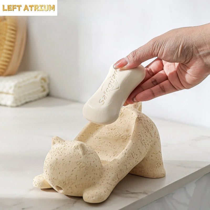 Travertine Soap Dish