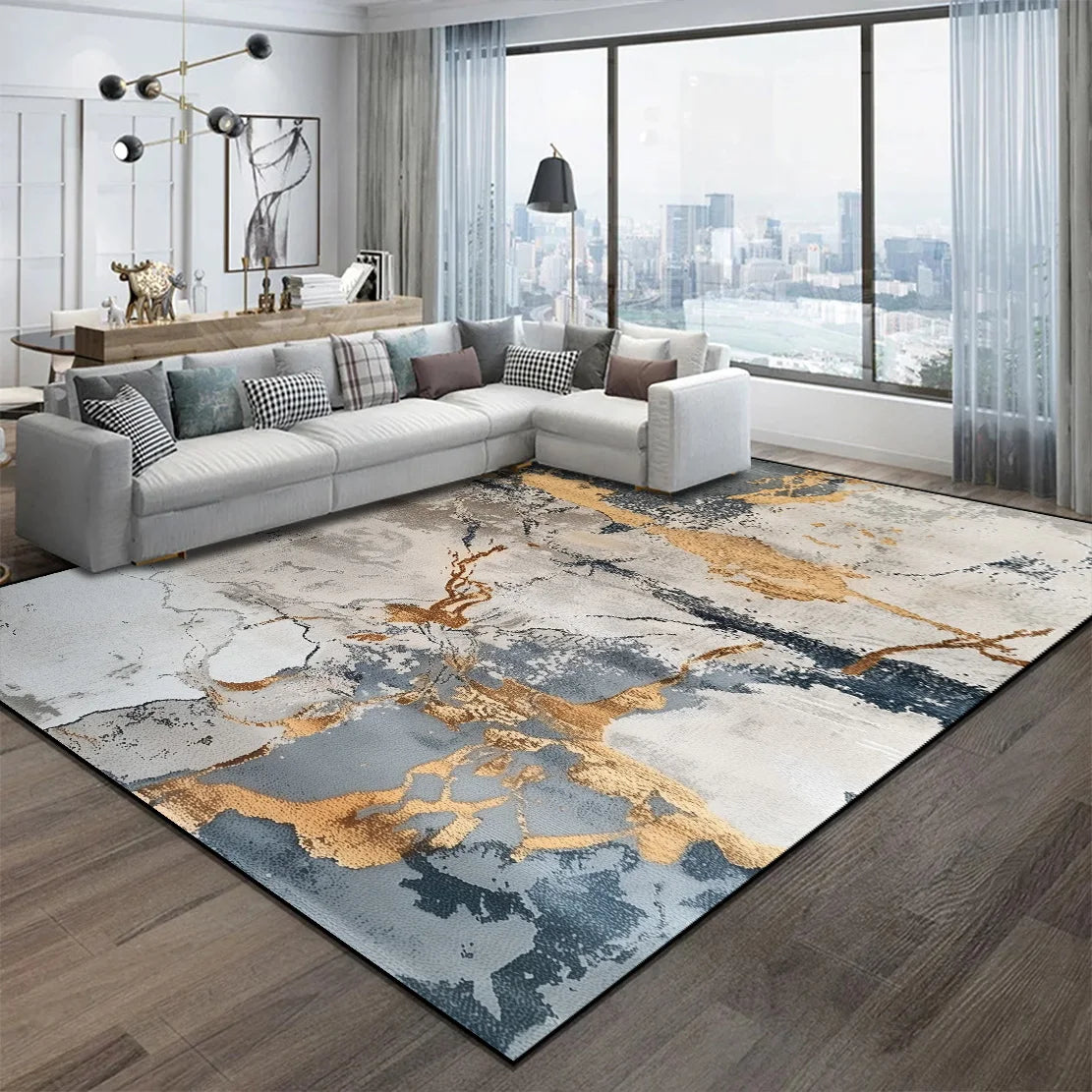 Abstract Nordic Area Rug