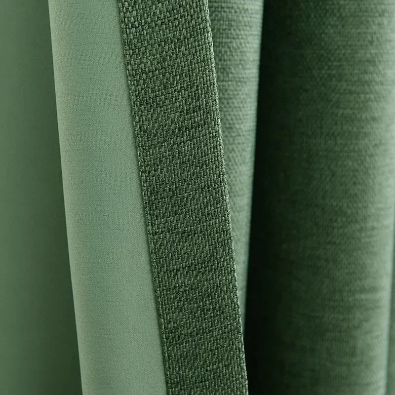Modern Cotton-Linen Blackout Curtains, 310cm