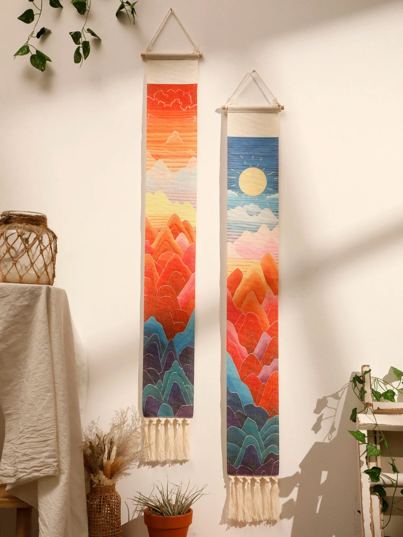 Sunset Macrame Tapestry