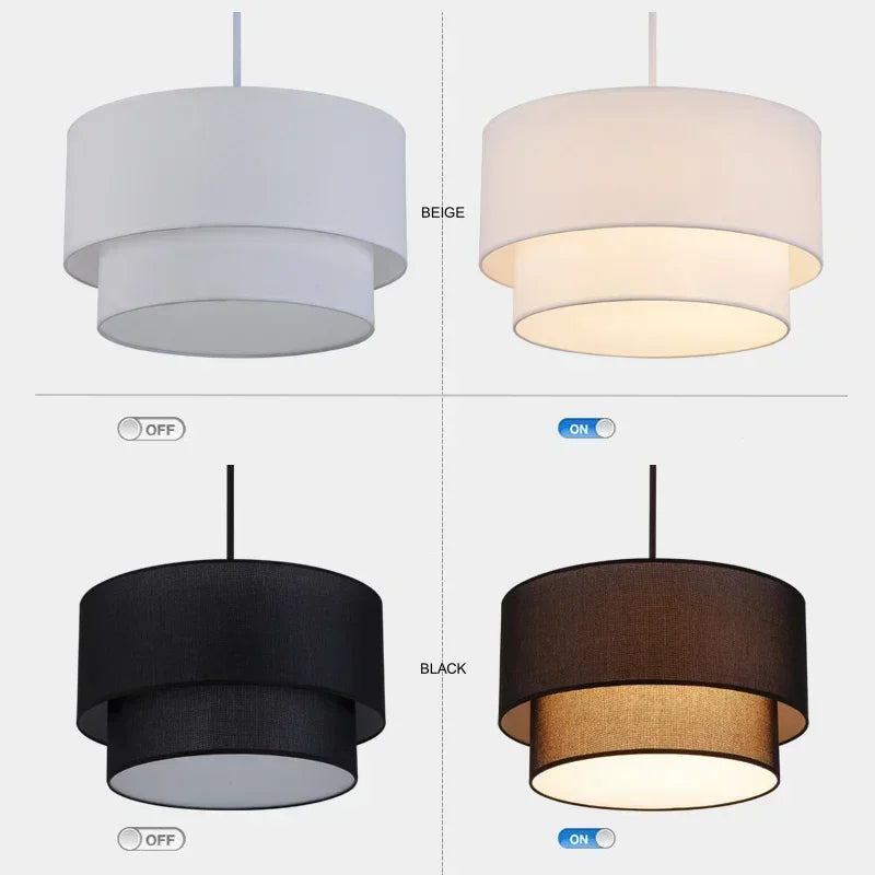 Minimalist Fabric Pendant Lamp