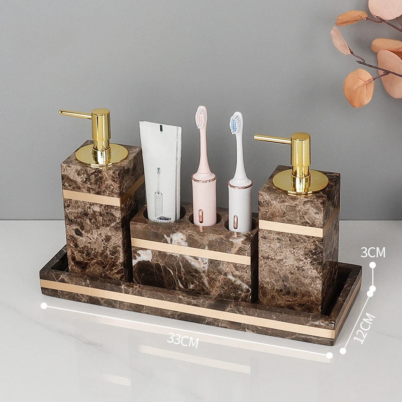 Emperador Dark Marble Set