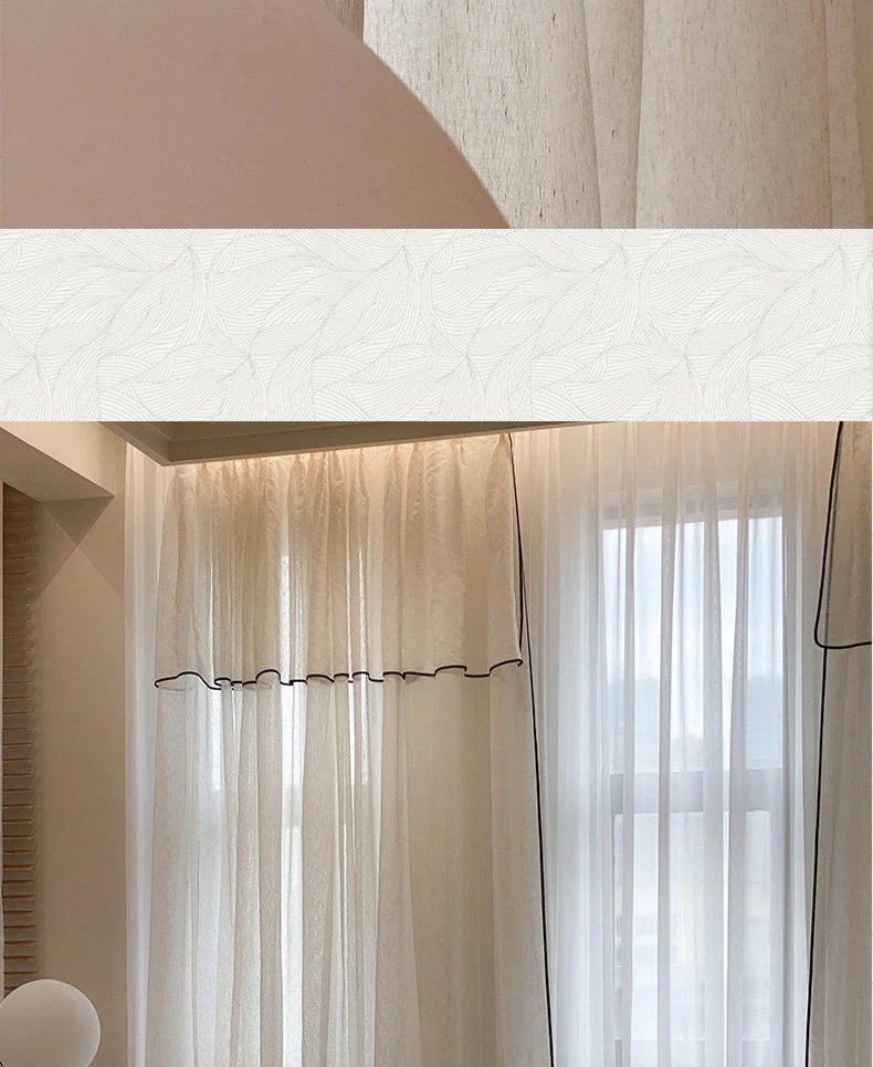 Vintage Tulle Blackout Curtains
