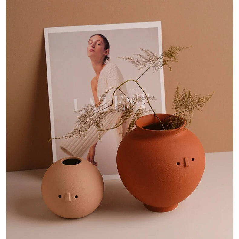 Sculptural Wabi-Sabi Art Vase