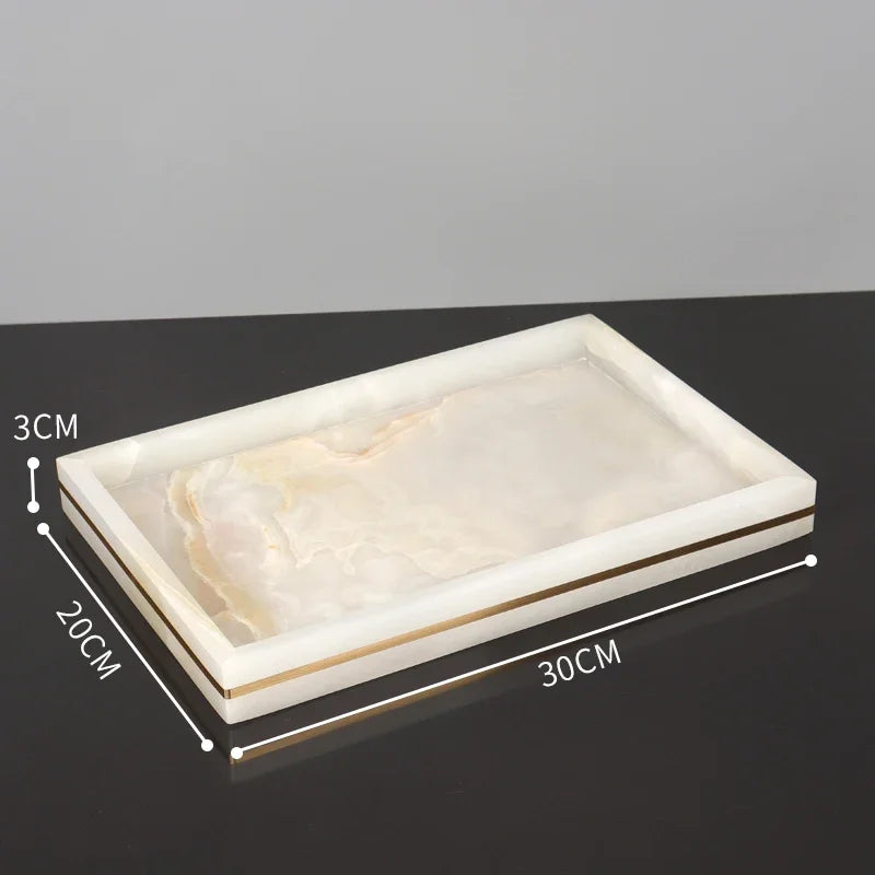 Marble & Gold Bathroom Set