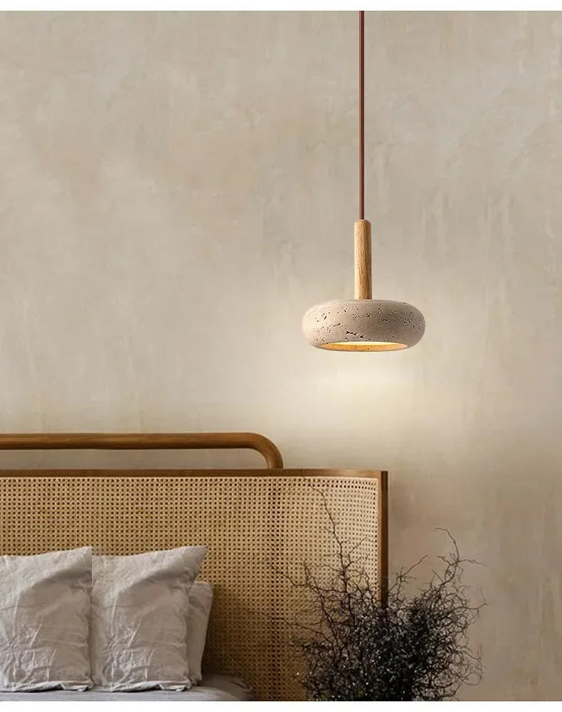 Wabi-Sabi Stone Pendant Lamp