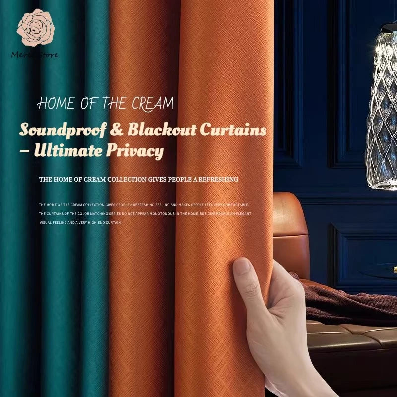 Modern Linen Blackout Curtains